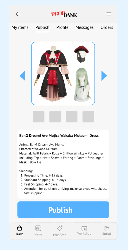 Sell - Add Description & Publish